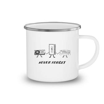 Never Forget Retro Cassette Tape Camping Mug | Mazezy