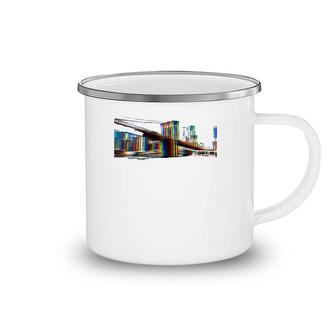 New York City Brooklyn Bridge North America Souvenir Camping Mug | Mazezy
