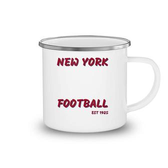 New York Football Sports Nyg Fans Fun Graphic Design Camping Mug | Mazezy