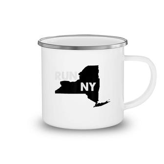 New York Marathon Run Ny Camping Mug | Mazezy