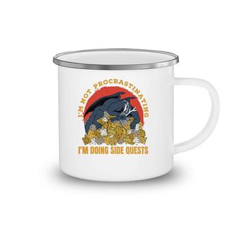 Not Procrastinating Side Quest Dungeon Rpg Dice Dragon Camping Mug