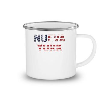 Nueva York Us Flag Spanish New York Camping Mug | Mazezy