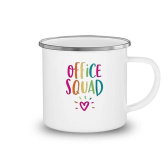 Office Squad Administrative Assistant Gift School Secretary Camping Mug | Mazezy