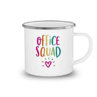 Office Squad Administrative Assistant Gift School Secretary Camping Mug | Mazezy
