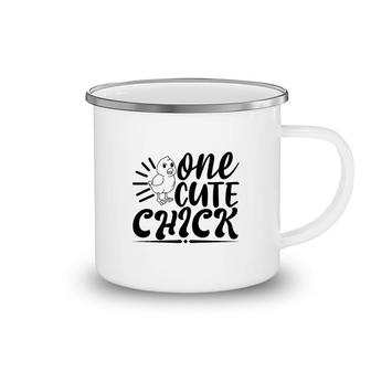 One Cute Chick Camping Mug | Mazezy