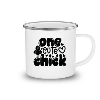 One Cute Chick Easter Day Happy Easter Day Camping Mug - Seseable