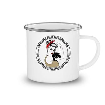 Only The Strongest Women Become Cat Camping Mug | Mazezy