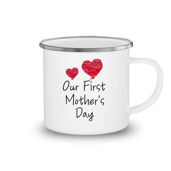 Our First Mother's Day Mom And Baby Cool Camping Mug | Mazezy