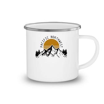 Pacific Northwest Pnw Vintage Oregon Idaho Washington Gift Camping Mug | Mazezy
