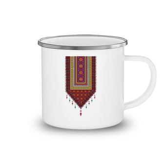 Palestine Tatreez Palestinian Designs Gift Camping Mug | Mazezy