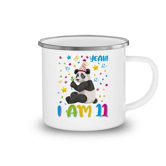 Panda Lover Yeah I Am 11 Happy 11Th Birthday Camping Mug - Seseable