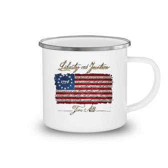 Patriotic Patriotic 1776 Betsy Ross Camping Mug | Mazezy