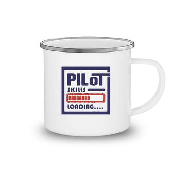 Pilot Skills Loading Airplane Camping Mug | Mazezy