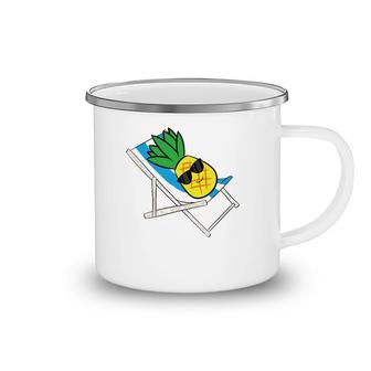Pineapple Relaxing Pineapple Fruit Love Pineapples Camping Mug | Mazezy