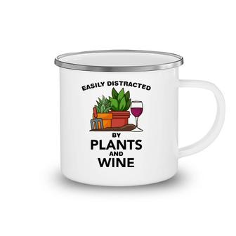Plant Lover Women Red Wine Gardening Florist House Plants Camping Mug | Mazezy