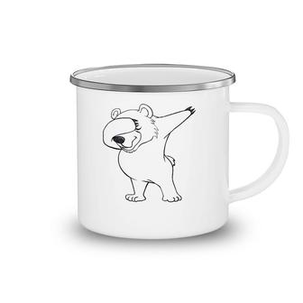 Polar Bear Cute Dabbing Funny Dab Gif Camping Mug | Mazezy