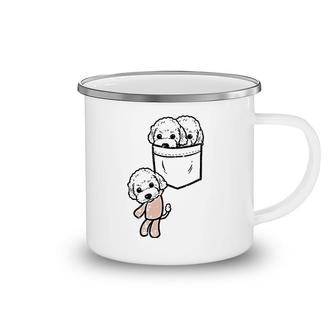 Poodles In Your Pocket Cute Animal Pet Dog Lover Owner Gift Camping Mug | Mazezy