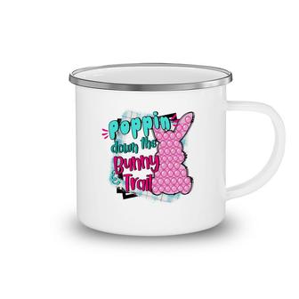 Poppin Down The Bunny Trail Easter Day Pop-it Happy Easter Day Camping Mug - Seseable