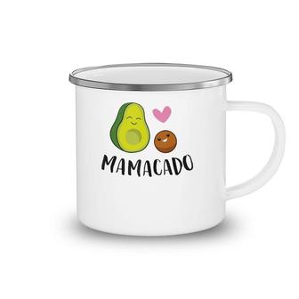 Pregnancy Announcement Avocado Mamacado Camping Mug | Mazezy