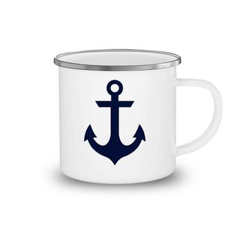 Preppy Nautical Anchor Gifts For Sailors Boaters & Yachting Camping Mug | Mazezy