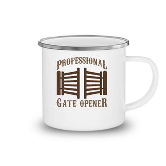 Professional Gate Opener Country Farmer Pasture Gate Camping Mug | Mazezy