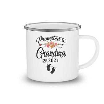 Promoted To Grandma Mother's Day For New Grandmother Camping Mug | Mazezy