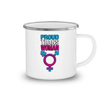 Proud Trans Woman Transgender Pride Camping Mug | Mazezy