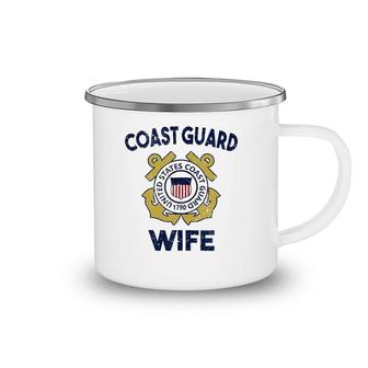 Proud Us Coast Guard Wife Military Pride Tank Top Camping Mug | Mazezy