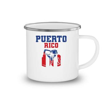Puerto Rican Flag Boxing Gloves Rico Pride Gift Men Boy Kids Camping Mug | Mazezy