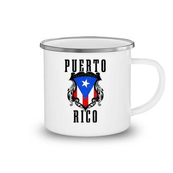 Puerto Rico Vintage Puerto Rican Flag Pride Puerto Rico Camping Mug | Mazezy