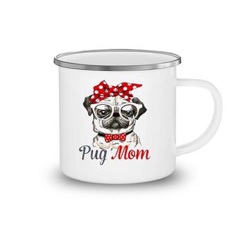 Pug Mom Mother's Day Funny Pug Mother's Day Camping Mug | Mazezy