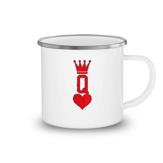 Queen Of Hearts Camping Mug | Mazezy