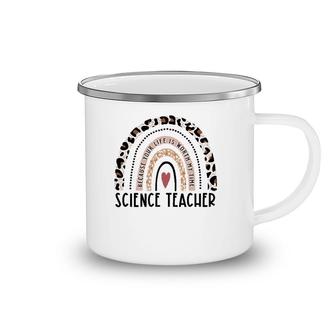 Rainbow Your Life Is Worth My Time Science Teacher Christmas Camping Mug | Mazezy