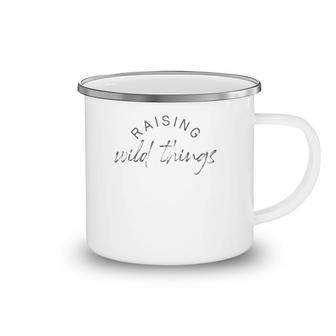 Raising Wild Things Mom Cute Mother's Day Camping Mug | Mazezy