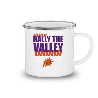 Rally In The Phx Valley Phx Az Basketball Camping Mug | Mazezy