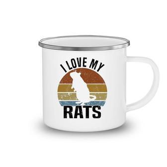 Rat Rats Pet Lover Vintage Retro Camping Mug | Mazezy