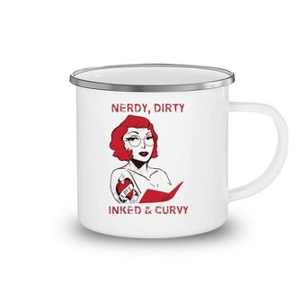 Reader Dirty Inked Curvaceous Tattoo Lady Camping Mug | Mazezy