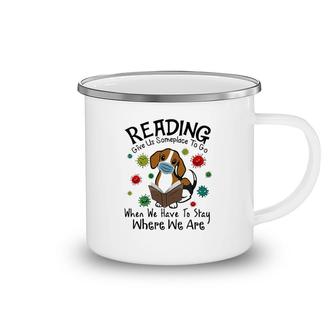 Reading Give Us Some Place To Go Camping Mug | Mazezy