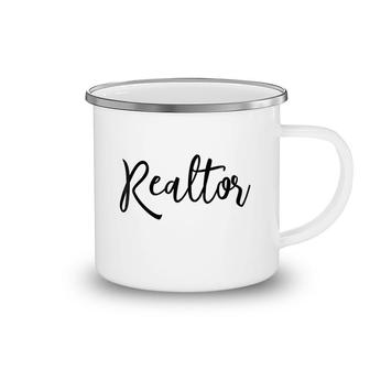 Real Estate Agent Gift Realtor Broker Camping Mug | Mazezy