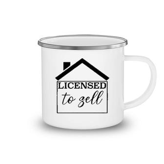 Real Estate Graduate Licensed To Sell Camping Mug | Mazezy