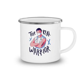 Real Warrior Doctor Nurse Caduceus Tattoo Camping Mug | Mazezy