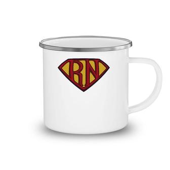 Registered Nurse Superhero - Jersey For Heroic Rn Camping Mug | Mazezy