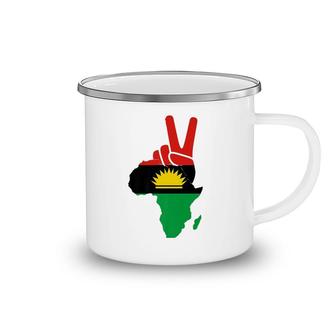 Republic Of Biafra Nigeria Biafran Peace Flag Of Biafra Premium Camping Mug | Mazezy