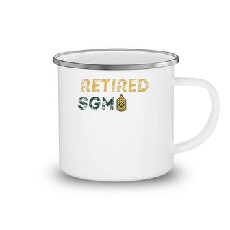 Retired Sgm Sergeant Major Army Camping Mug | Mazezy