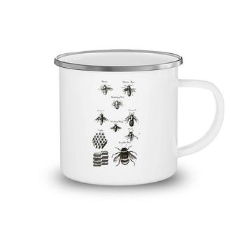 Retro Beekeeper Vintage Bees Bumblebees Honeycomb Gift Camping Mug