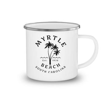 Retro Cool Original Myrtle Beach Sc Palm Tree Novelty Art Camping Mug | Mazezy