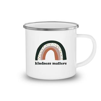 Retro Rainbow Kindness Matters Camping Mug | Mazezy
