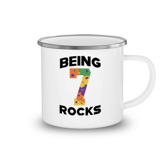 Rock Climbing Funny 7 Years Old 7Th Birthday Gift For Kids Camping Mug | Mazezy