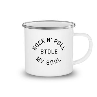 Rock N Roll Stole My Soul Camping Mug | Mazezy