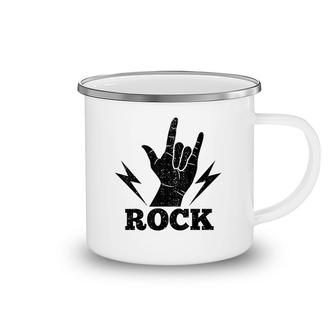 Rock Popular Music Rock Singer Camping Mug | Mazezy